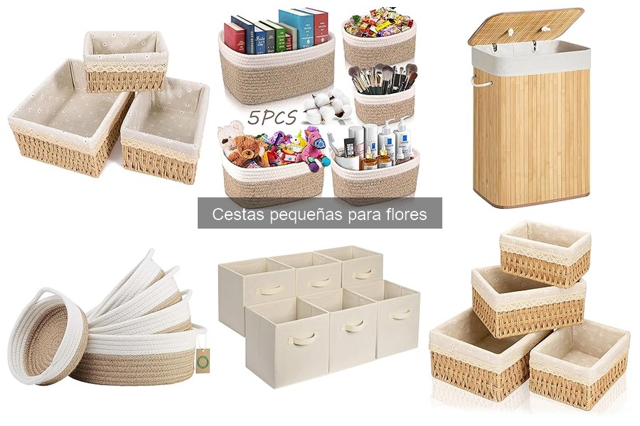 Mejores cestas pequeñas para flores según estilo decorativo