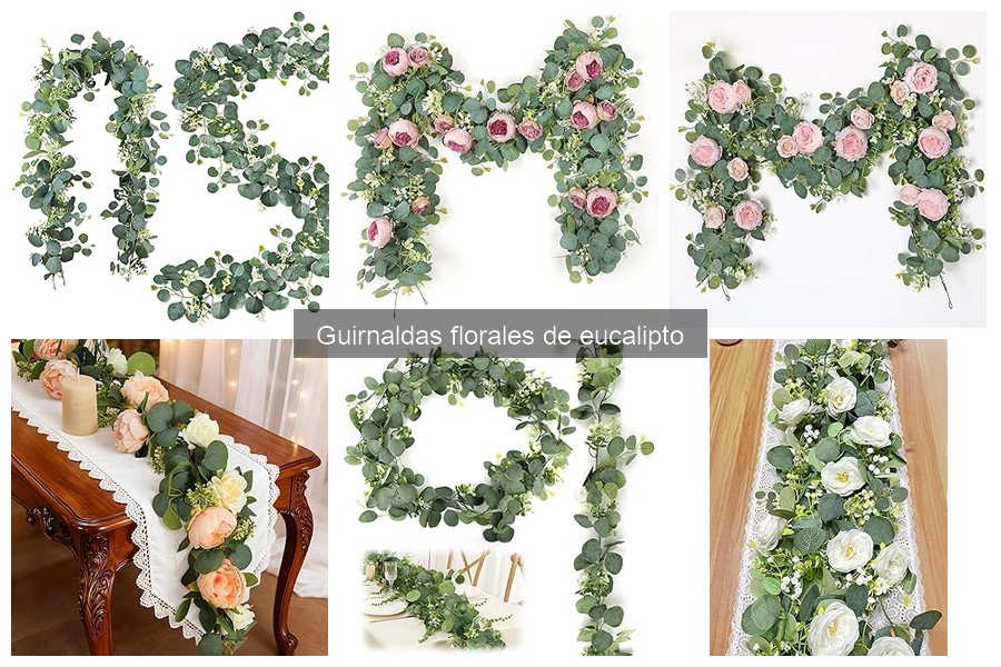 Mejores guirnaldas florales de eucalipto para bodas
