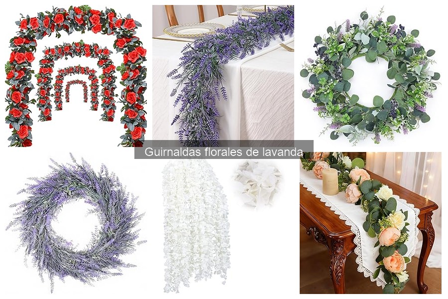 Mejores guirnaldas florales de lavanda para eventos