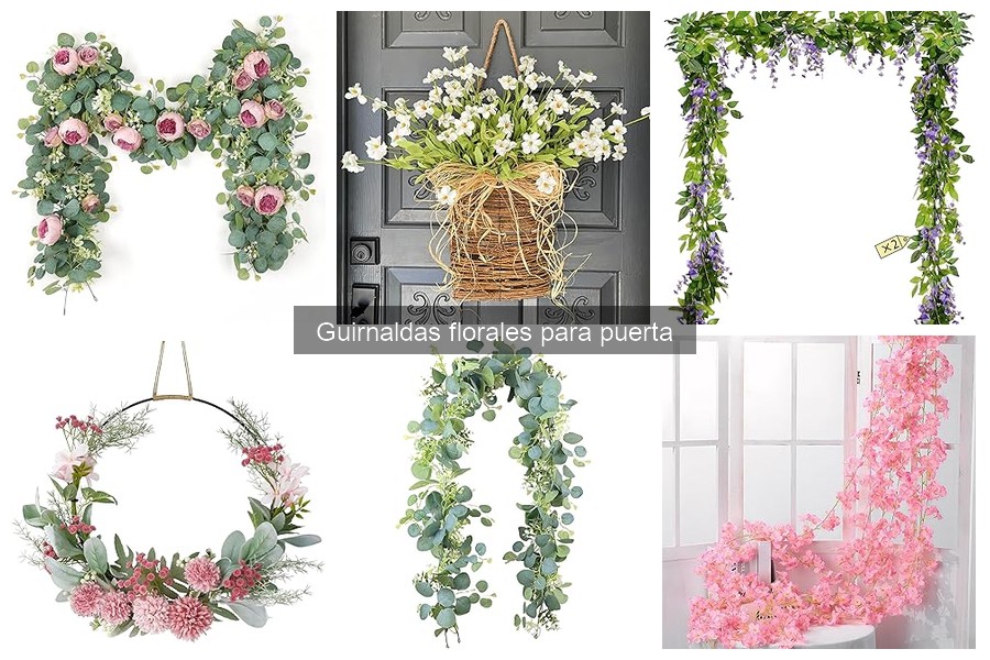 Mejores guirnaldas florales para puertas en 2023