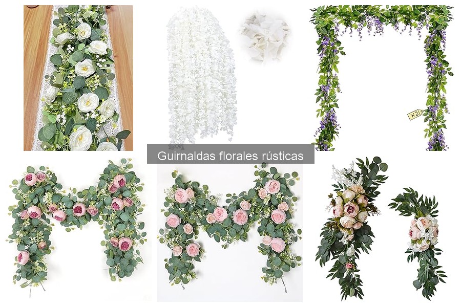 Mejores guirnaldas florales rústicas para bodas 2023