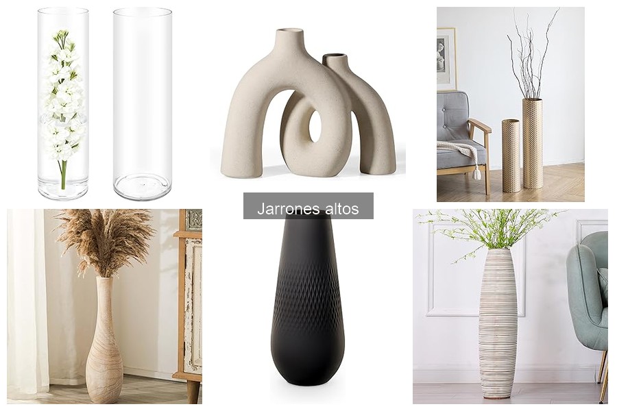 Mejores jarrones altos para decorar tu sala moderna