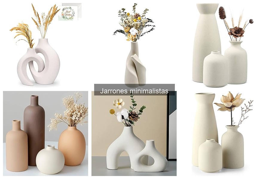 Mejores jarrones minimalistas para decorar tu sala de estar
