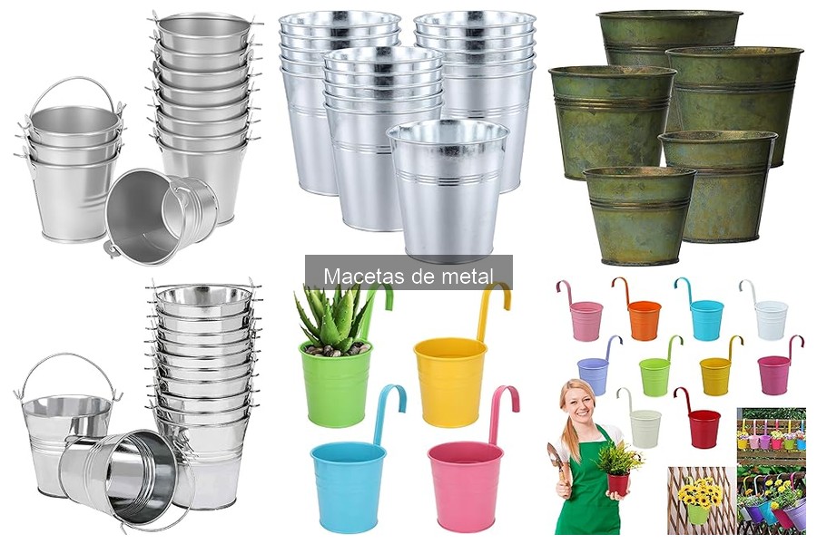 Mejores Macetas de Metal para Suculentas en Decoración