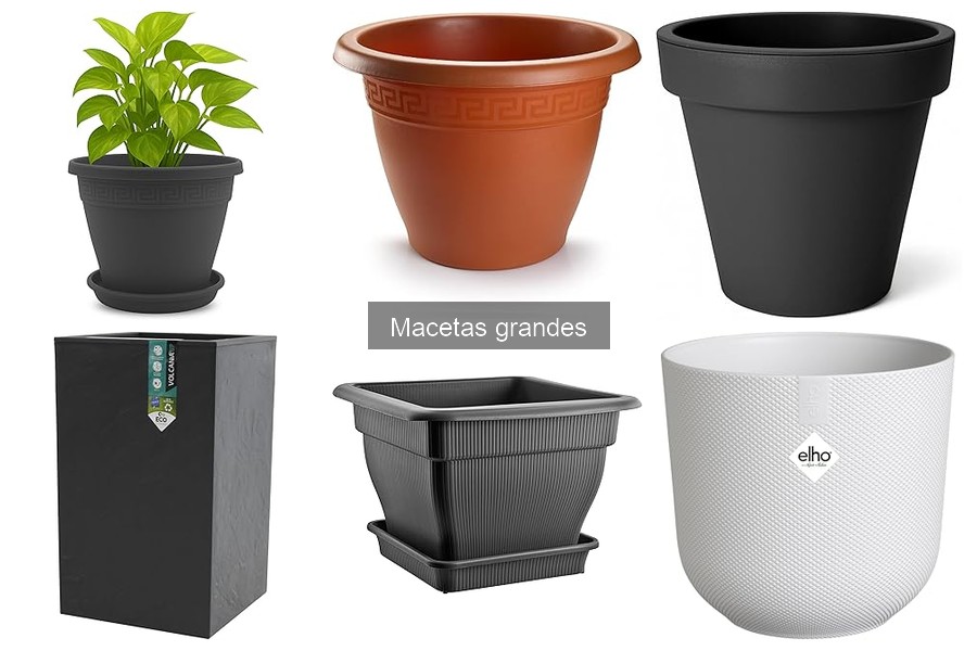 Mejores macetas grandes para interiores y exteriores