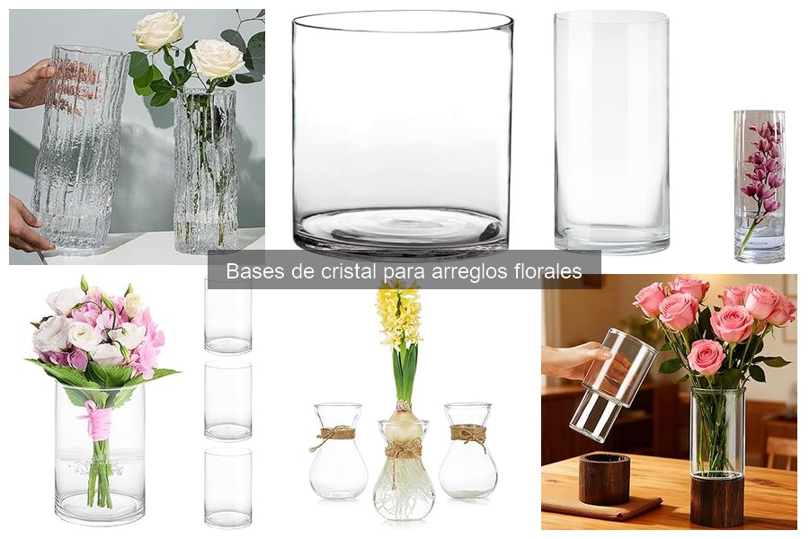 Mejores marcas de bases de cristal para arreglos florales