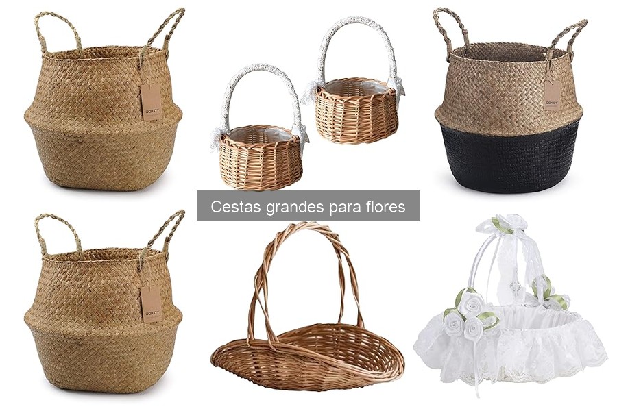 Mejores ofertas y precios en cestas grandes para flores