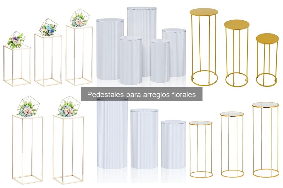 Mejores pedestales para arreglos florales grandes
