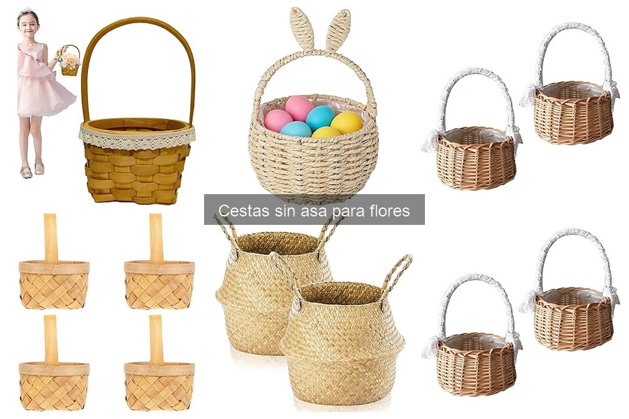Mejores tiendas para comprar cestas sin asa para flores
