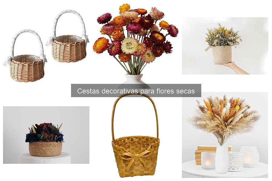 Ofertas en Cestas Decorativas para Flores Secas - Ahorra Hoy