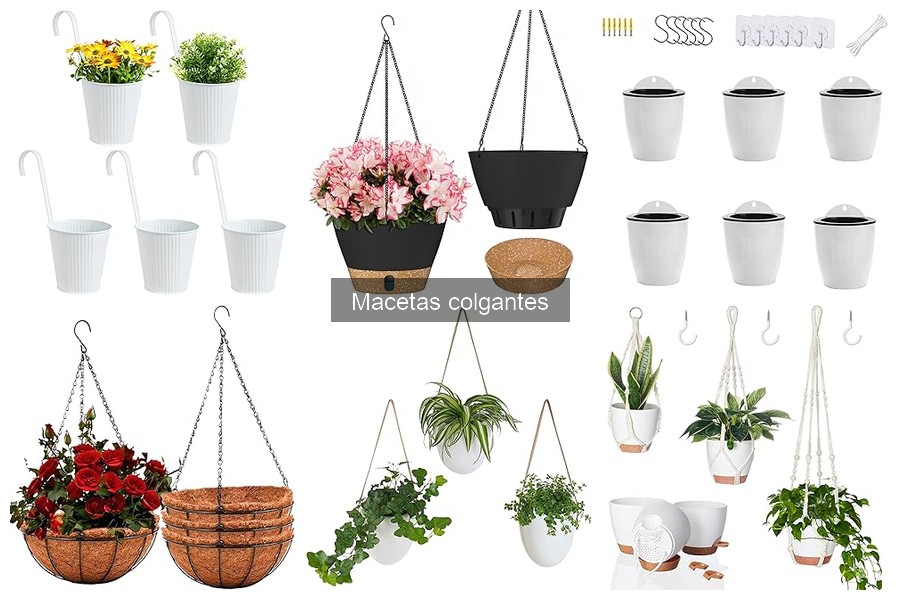 Ofertas y precios de macetas colgantes en Amazon