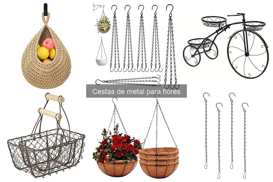Personaliza Cestas de Metal para Flores: Ideas Creativas