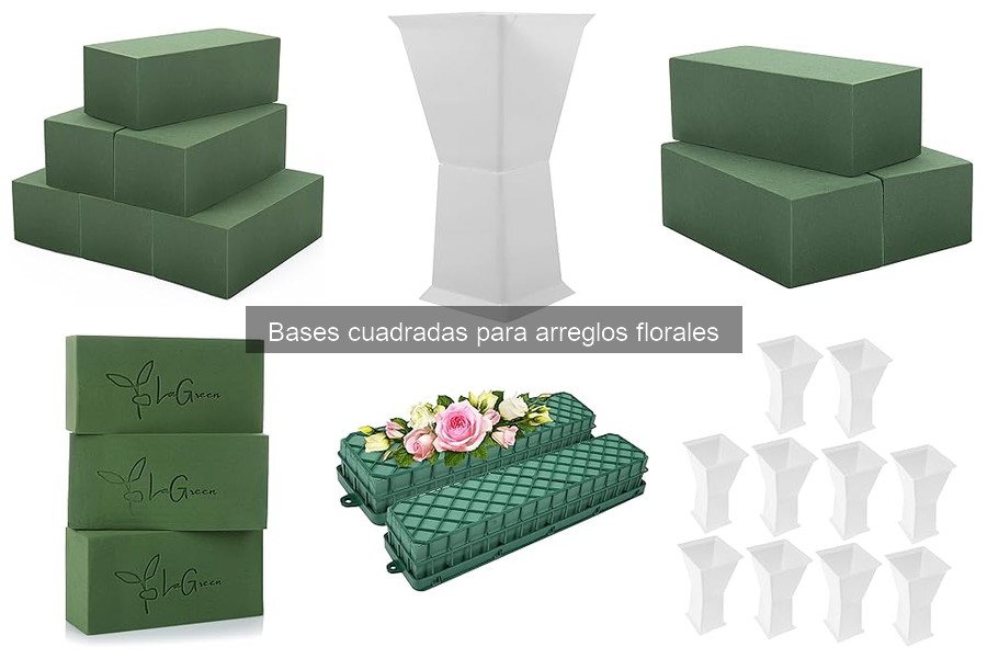Precios de bases cuadradas para arreglos florales en 2023