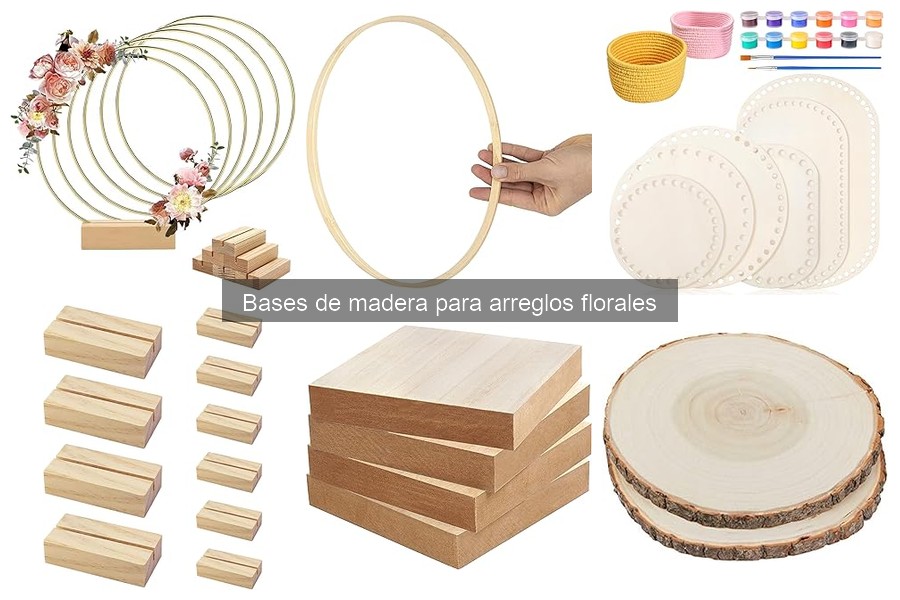 Precios de bases de madera para arreglos florales en 2023