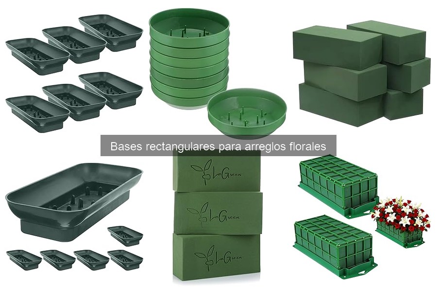Precios de bases rectangulares para arreglos florales online