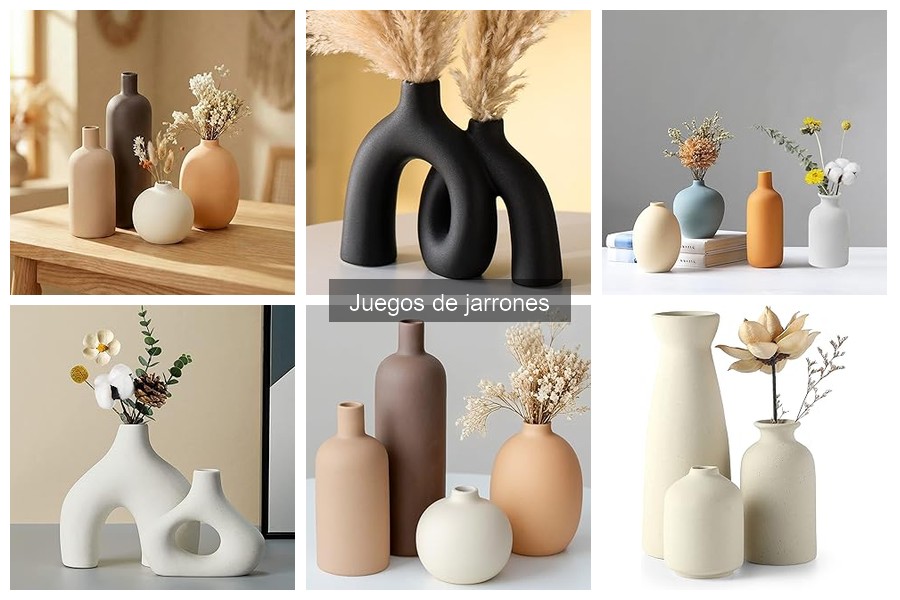 Precios promedio de juegos de jarrones para decoración