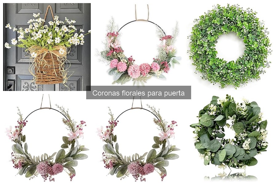Problemas comunes al colgar coronas florales en la puerta