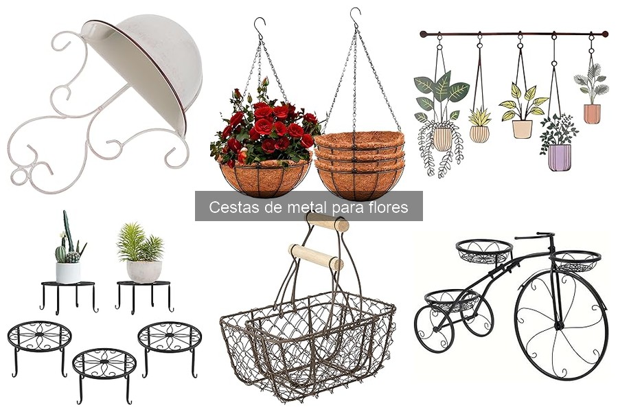Problemas comunes con cestas de metal para flores