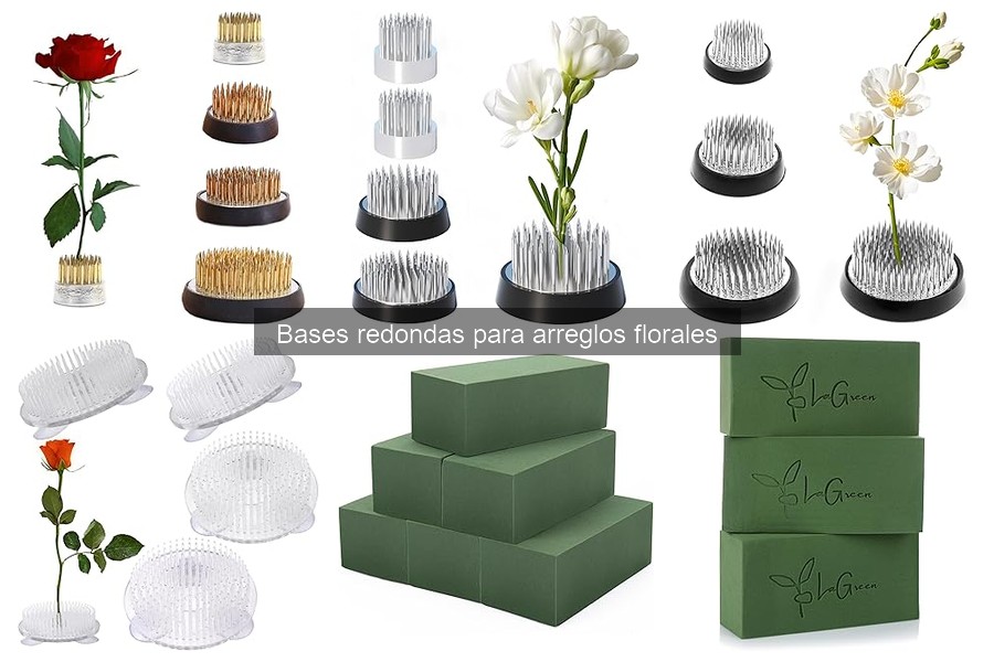 Qué son las bases redondas para arreglos florales