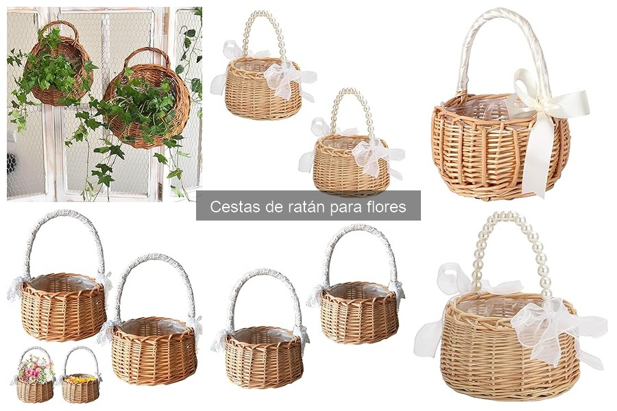 ¿Qué son las cestas de ratán para flores? Características y usos