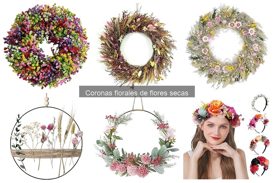 ¿Qué son las coronas florales de flores secas? Guía