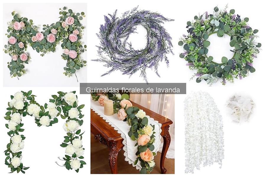 ¿Qué son las guirnaldas florales de lavanda?