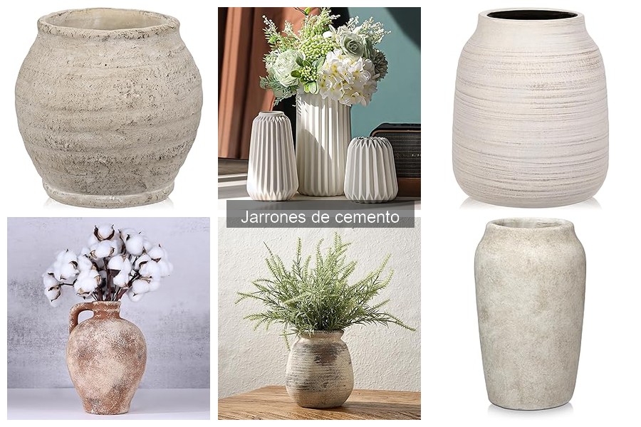 ¿Qué son los jarrones de cemento? Características y usos