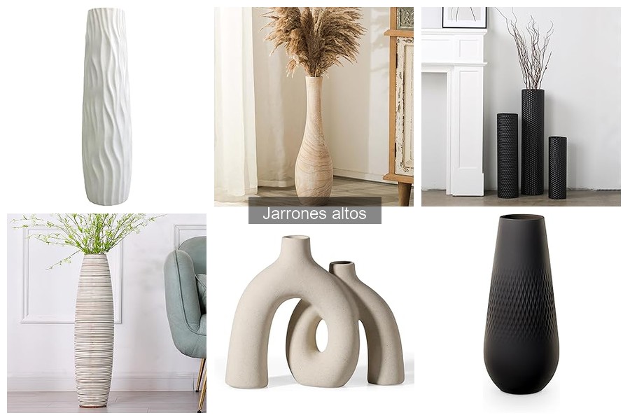 Tendencias actuales en jarrones altos para decorar tu hogar