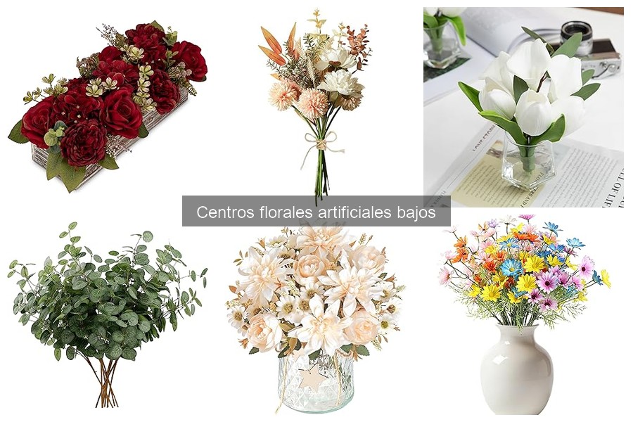 Tendencias en Centros Florales Artificiales Bajos para Decorar