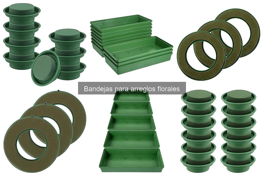 Tipos de bandejas para arreglos florales: Guía completa
