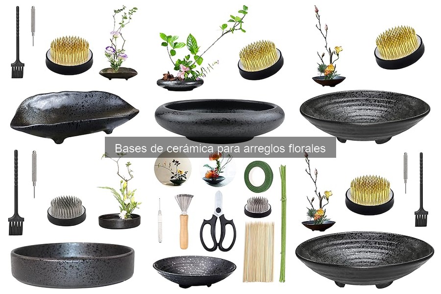 Tipos de bases de cerámica para arreglos florales