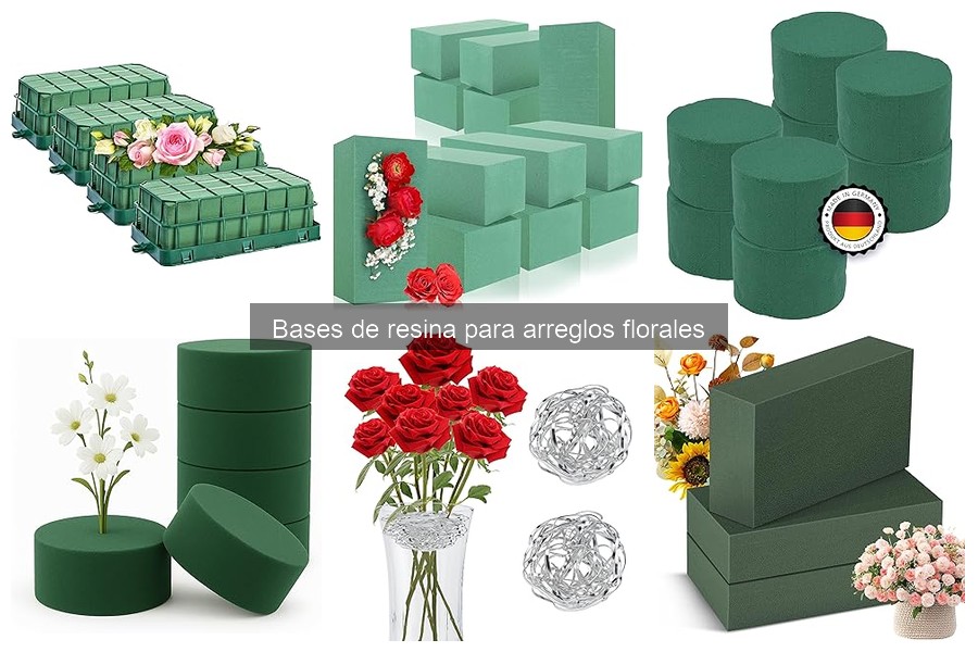 Tipos de bases de resina para arreglos florales