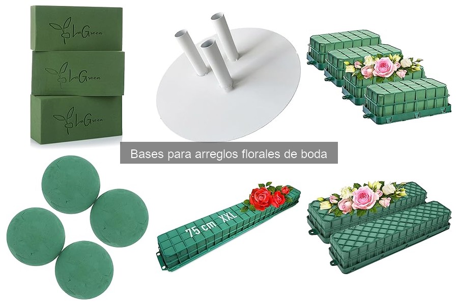 Tipos de Bases para Arreglos Florales de Boda