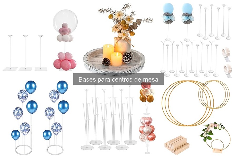 Tipos de bases para centros de mesa: Guía completa