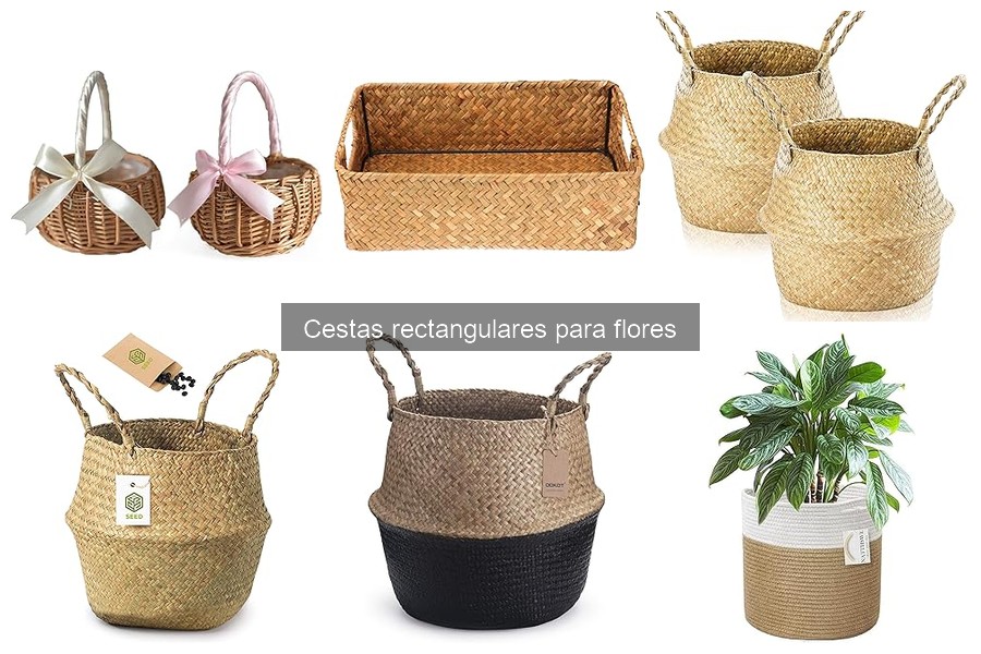 Tipos de cestas rectangulares para flores: guía completa