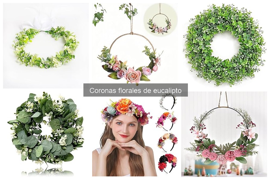Tipos de coronas florales de eucalipto para decorar tu hogar