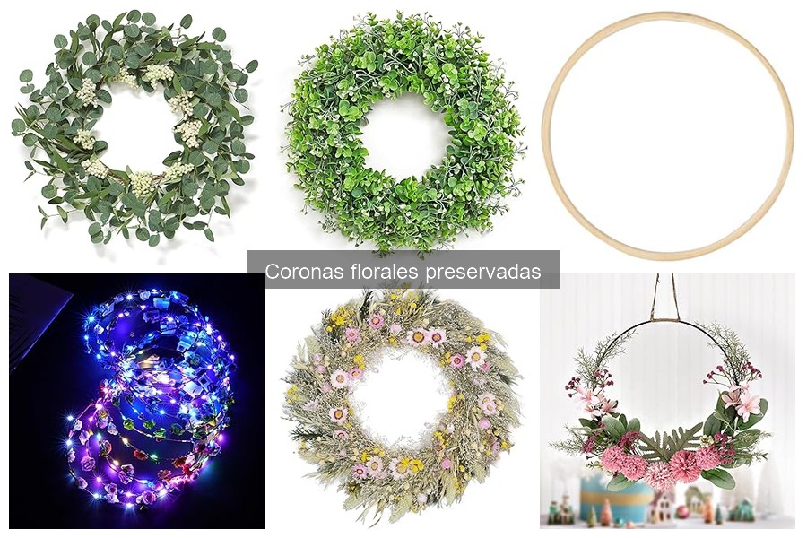 Tipos de coronas florales preservadas para cada ambiente