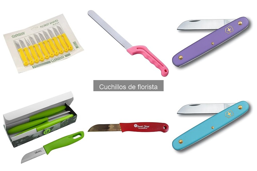 Tipos de cuchillos de florista y sus usos prácticos