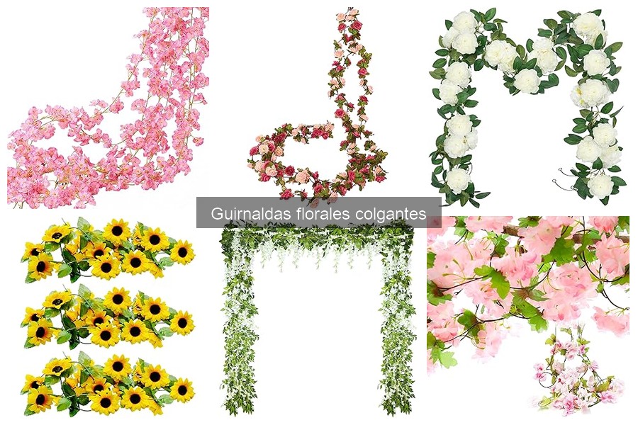 Tipos de guirnaldas florales colgantes para decorar tu hogar