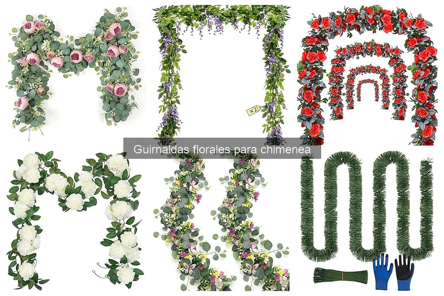 Tipos de guirnaldas florales para chimenea: ¡Descubre las mejores!