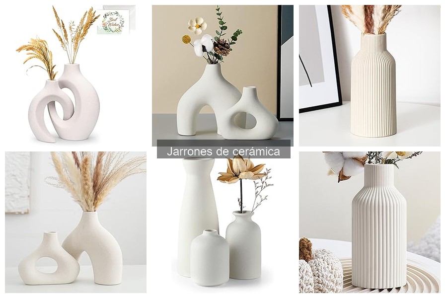 Tipos de jarrones de cerámica para decorar tu hogar