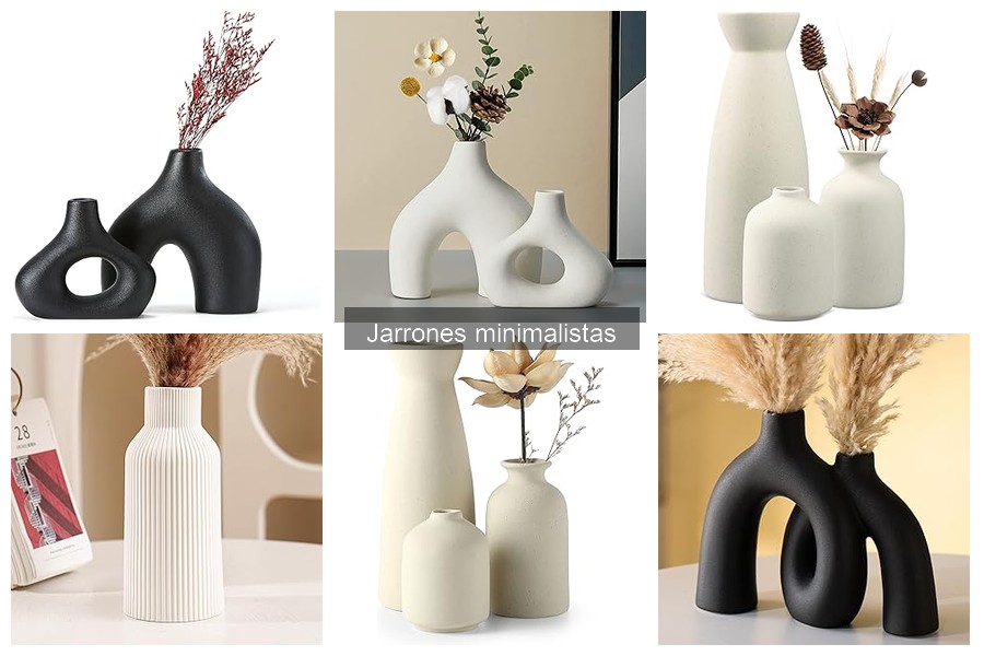 Tipos de jarrones minimalistas: opciones para tu hogar