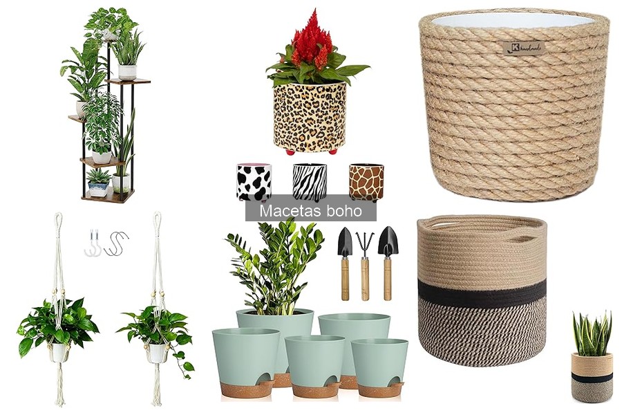 Tipos de macetas boho: estilos y usos para tus plantas