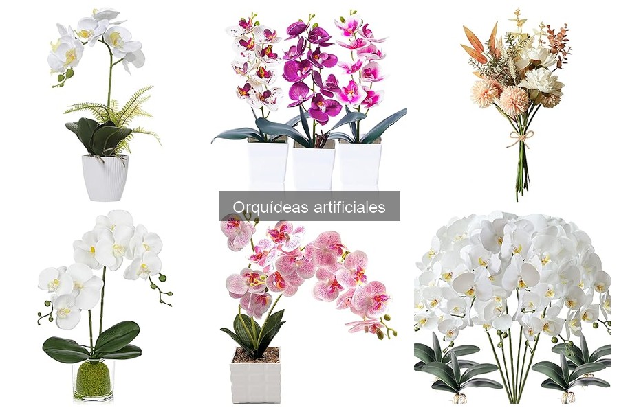 Tipos de orquídeas artificiales para decorar tu hogar