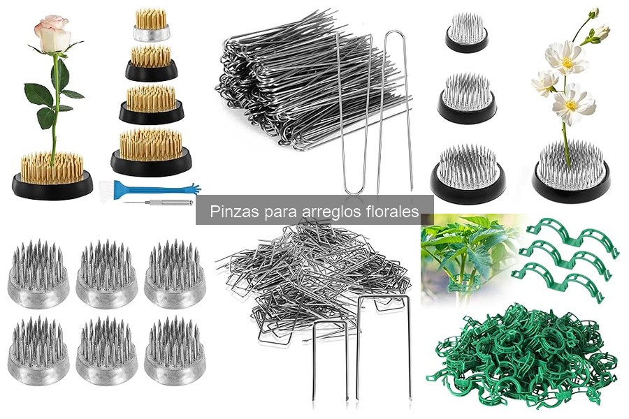 Tipos de pinzas para arreglos florales: características y usos