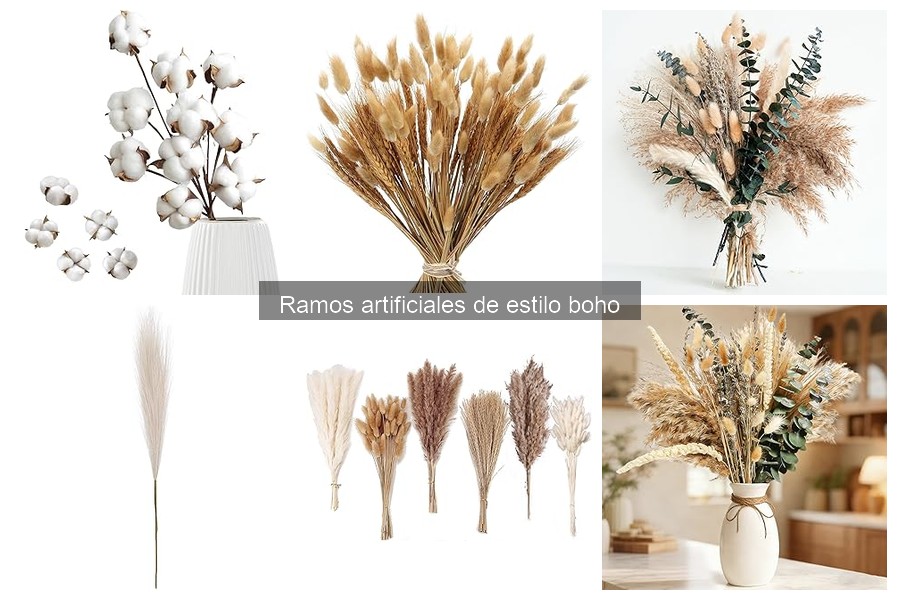 Tipos de Ramos Artificiales de Estilo Boho para tu Hogar