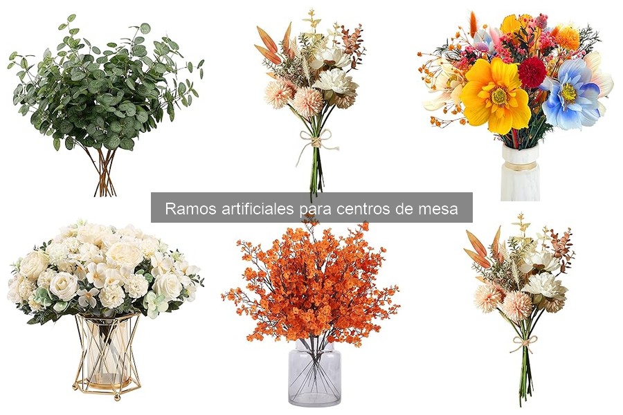 Tipos de ramos artificiales para centros de mesa