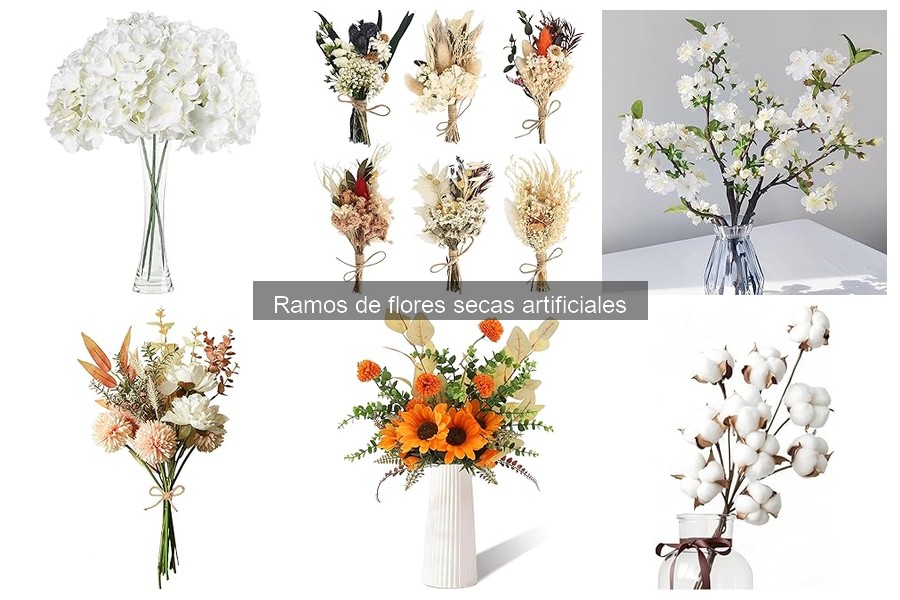 Tipos de Ramos de Flores Secas Artificiales para Decorar