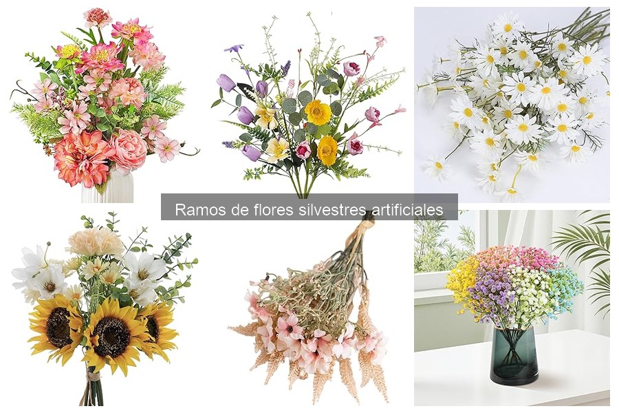Tipos de Ramos de Flores Silvestres Artificiales para Decorar