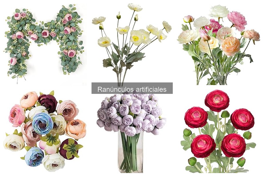 Tipos de ranúnculos artificiales para decorar tu hogar